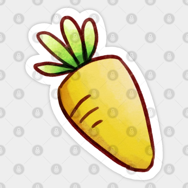 Carrot (Big; Center) Sticker by Miitee